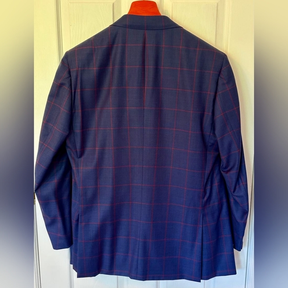 NWOT ISAIA 3-Piece Suit - Blue/Red - Picture 2 of 9